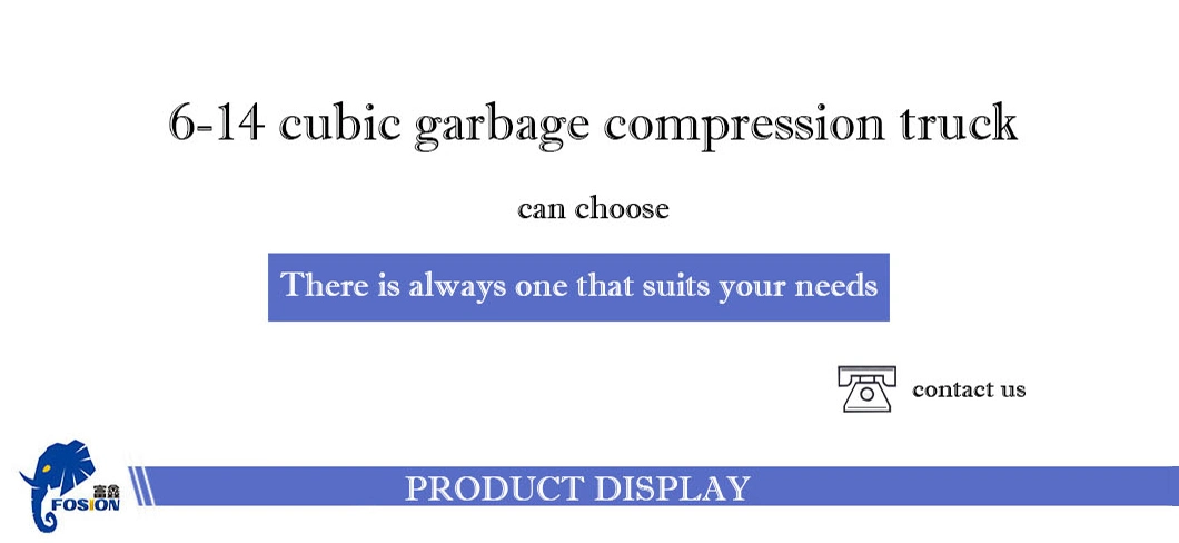 Garbage Compression Transport Hot Selling Brand Car Swing Arm Waste Collection Truck Compactor 4m3 6m3 8m3 10m3 14m3