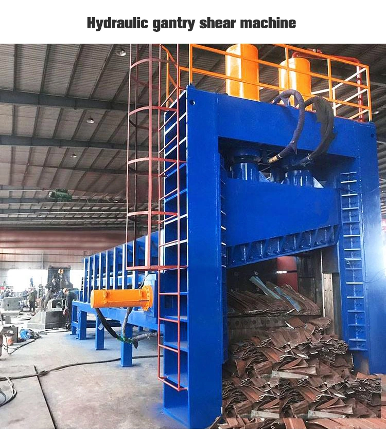 High-Efficiency Hydraulic Guillotine Shear Metal Scrap Gantry Steel Rebar Iron Shearing