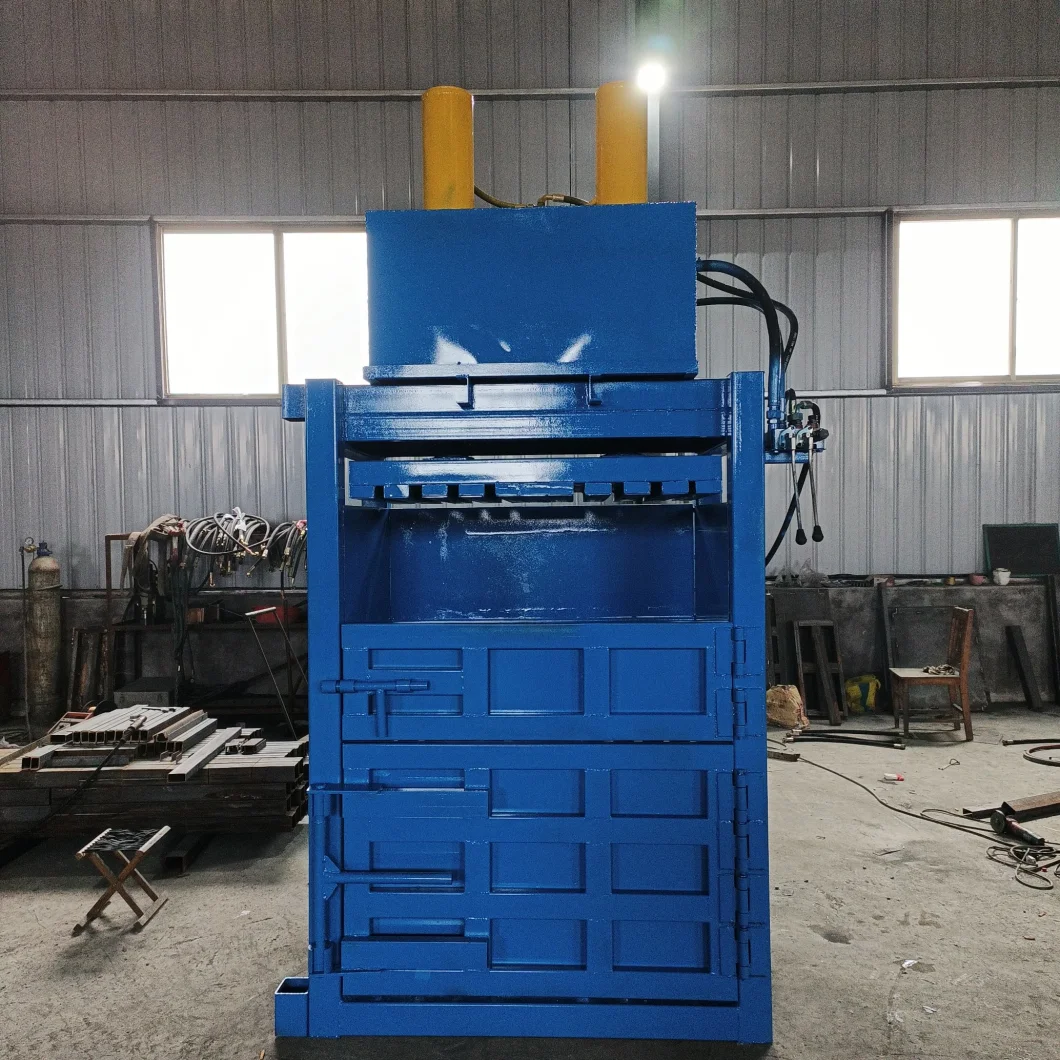 Horizontal Hydraulic Cotton Balers Clothes Trimmings Hydraulic Baler