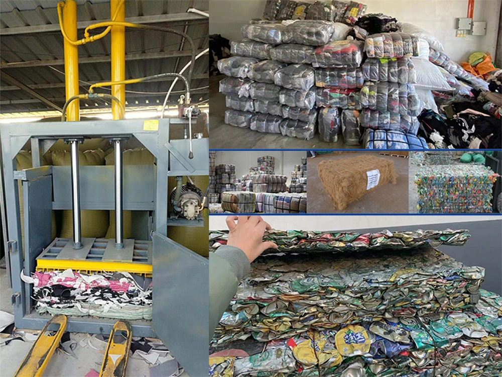 Factory Supply Waste Recycling Metal Baler Aluminium Metal Hydraulic Scrap Baling Press Machine