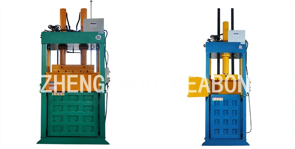 60t-100t Hydraulic Baler Vertical Press Used Clothes Cotton Compressing Baler Machine for Sale