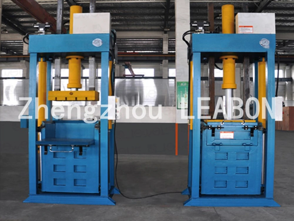 60t-100t Hydraulic Baler Vertical Press Used Clothes Cotton Compressing Baler Machine for Sale