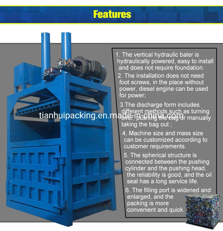 High Quality Hydraulic Baling Machine for Waste Fiber Material Baling Machine Hydraulic Baler Compactor
