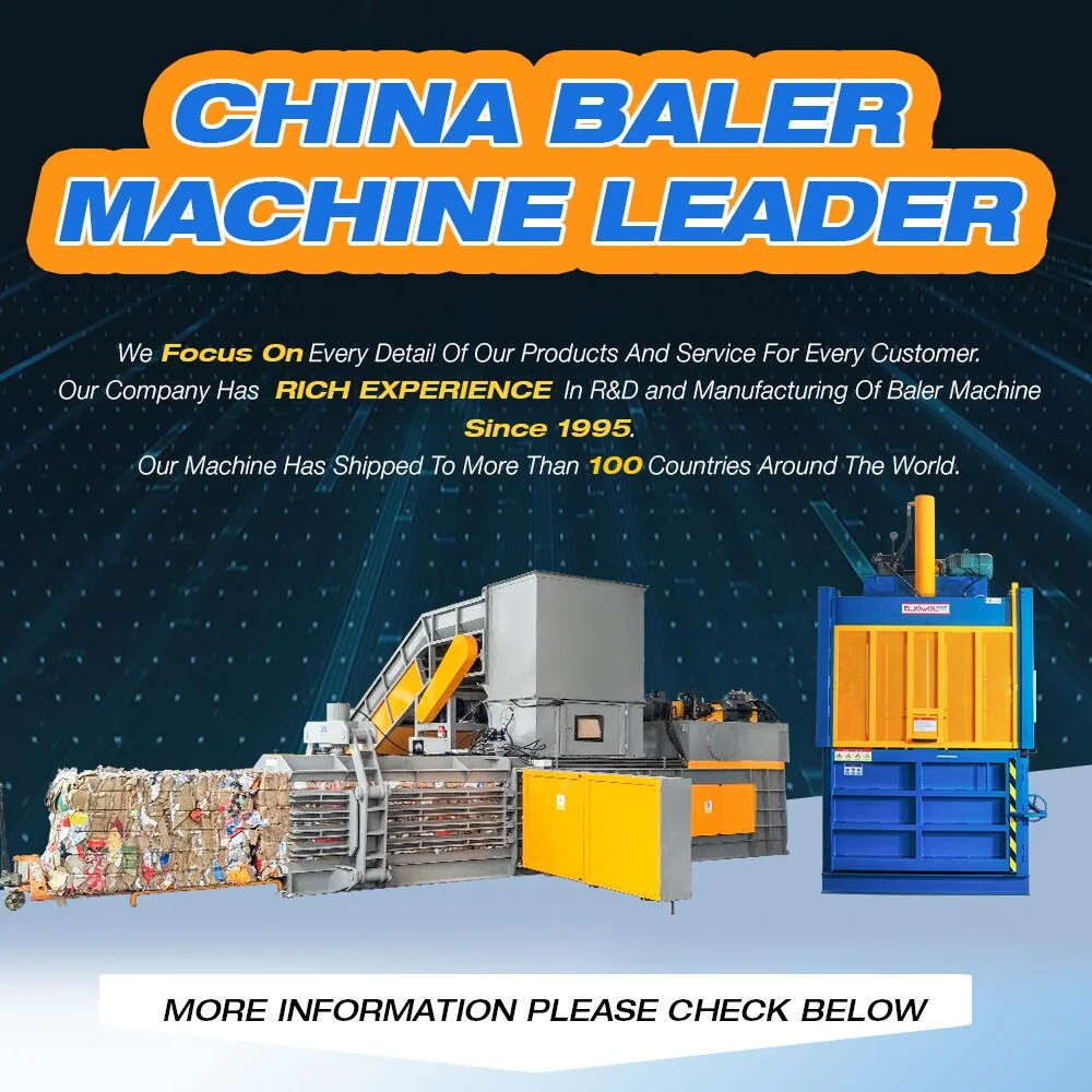 Hot Sale Factory Price Semi-Automatic Hydraulic Baler for Metal, Paper, Cardboard, Plastic, Used Clothes