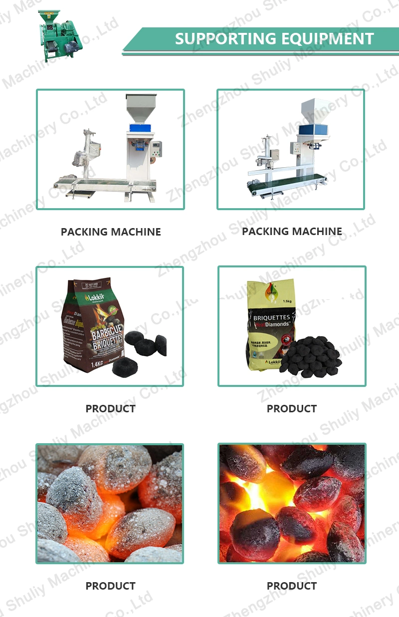 China Coal Charcoal Pillow Ball Briquetting Making Machine Large Charcoal Briquette Press Machine Roll Making Machine Price