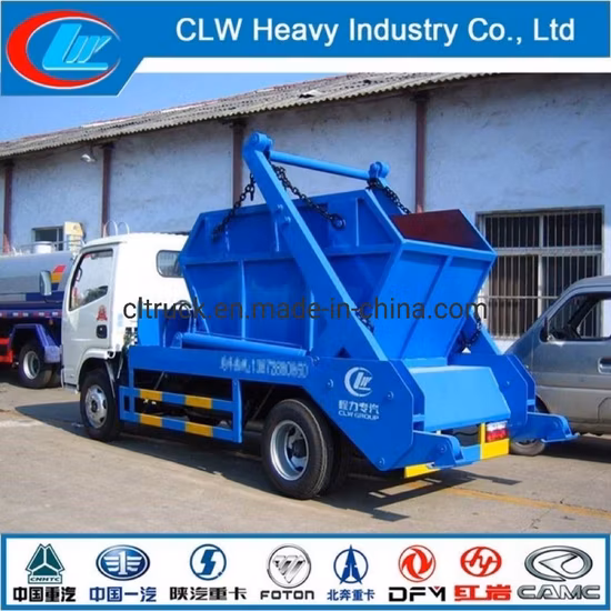 10 Cubic Meter Garbage Compactor Truck Waste Hook Lift Arm Small Dump Garbage Truck
