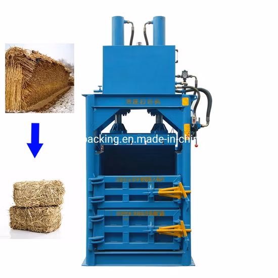 Customized Vertical Hydraulic Baling Machine Waste Paper Plastic Metal Scrap Baler