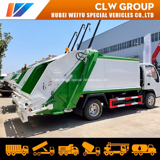 Chengli Factory Price 5 Cbm Compactor Garbage Truck Sanitation Waste Collection Truck