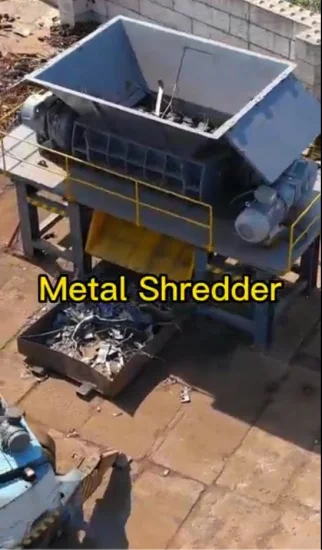 Car Crusher Machine Car Body Two Shaft Shredder Scrap Metal Recycling