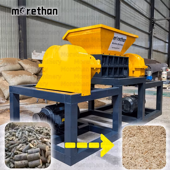 Car Crusher Machine Car Body Two Shaft Shredder Scrap Metal Recycling