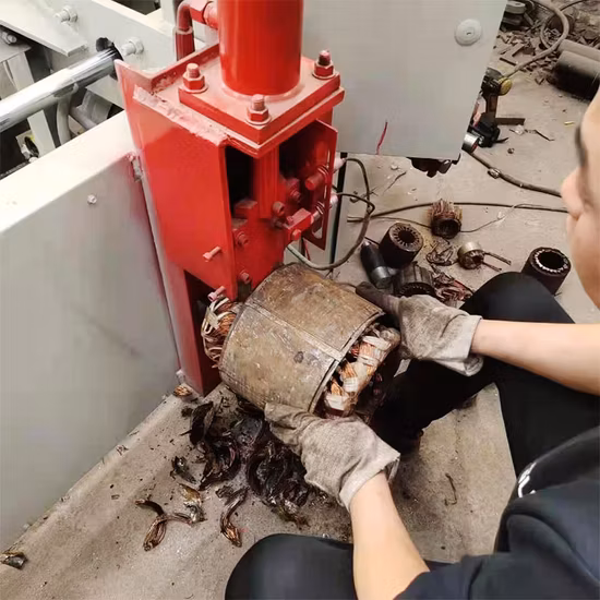 Compressor Cutting Machine Electric Motor Recycling Machines for Waste Car Motor Engine Cracker