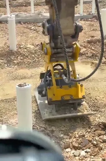Compactor New Compactor Vibrating Plate Excavator Hydraulic Waste Compactor New Soil Compactor Roller Vibrating Plate Compactor for Excavators